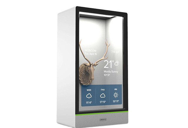 透明广告机可远程管控开关机，实时更新播放内容