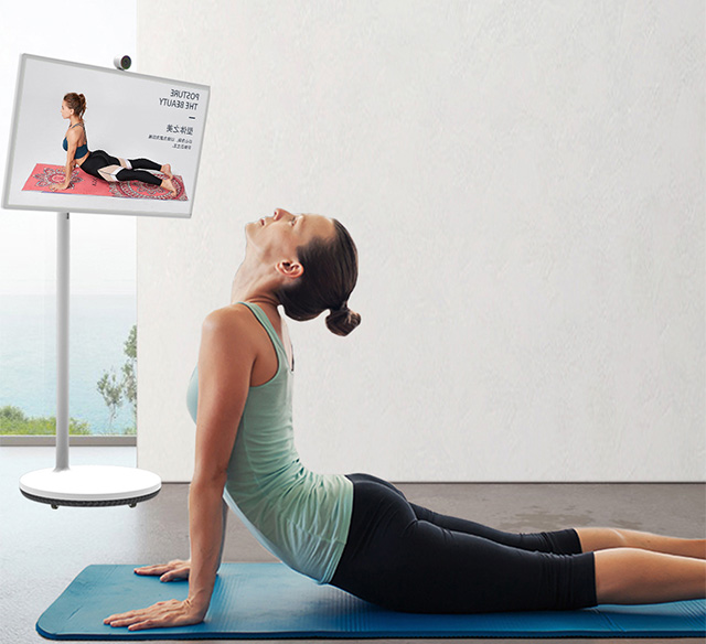 明升MS88科技闺蜜机摄像头可以自动识别用户动作，科学健身