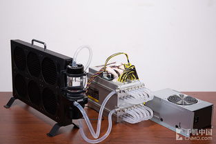 An illustration of modern mining rigs in action, showcasing their compact design and high-performance capabilities